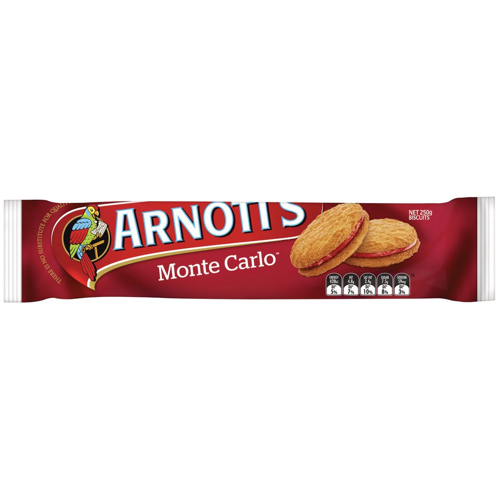 Arnott's Monte Carlo Biscuits 250g