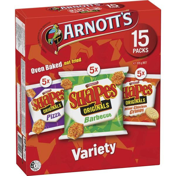 Arnott's Shapes Original Variety Box 15pk