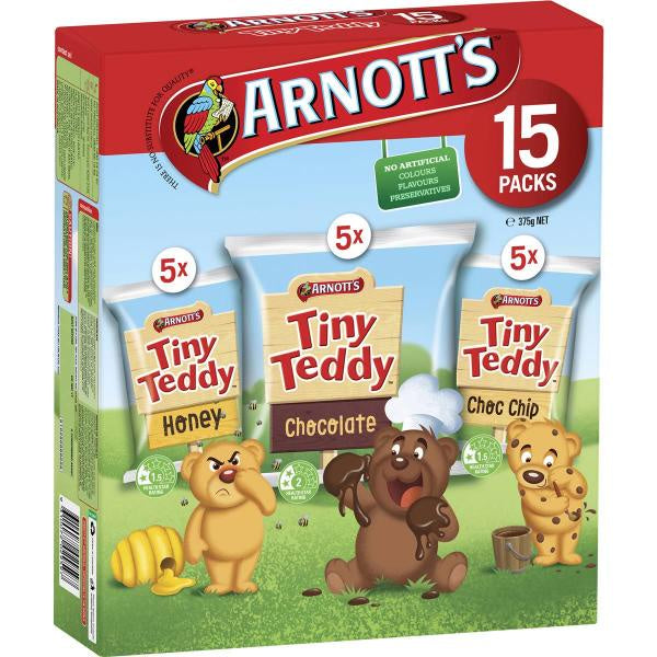 Arnott's Tiny Teddy Variety 15pkt