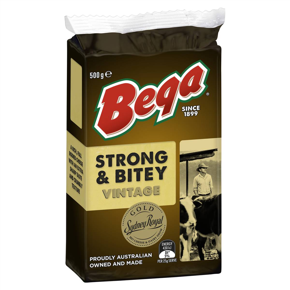 Bega Strong & Bitey Vintage Cheese 500g