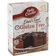 Betty Crocker Gluten Free Devils Food Cake Mix 550g