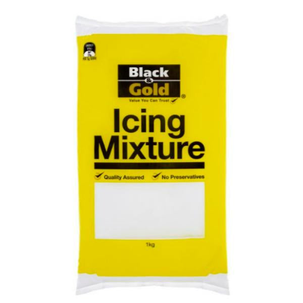 Black & Gold Icing Mixture 1kg