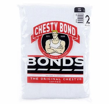 Bonds 2pk Chesty White Singlet