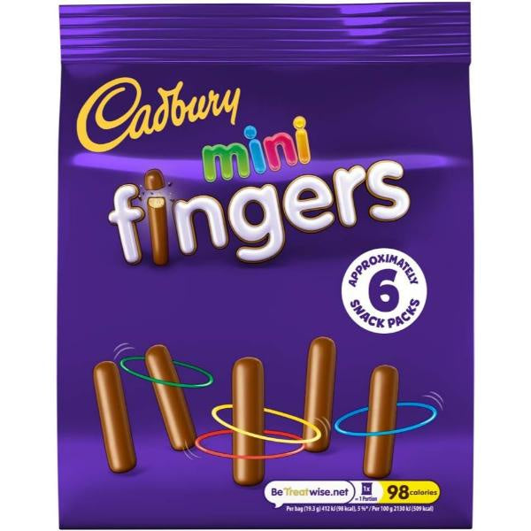 Cadbury Mini Fingers Mini Bags 6pk