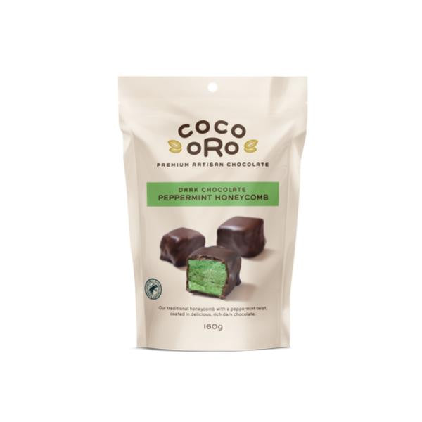 Coco Oro Honeycomb Dark Chocolate  & Mint 160g