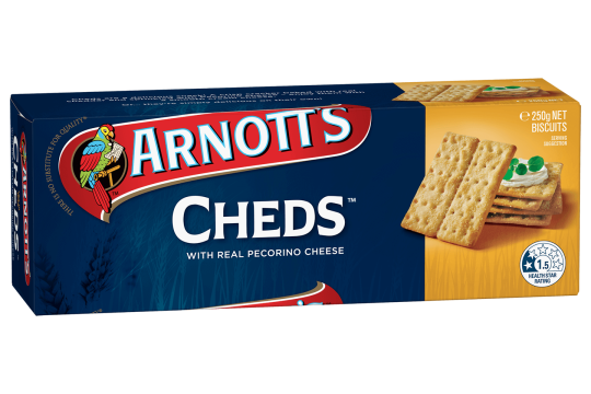 Arnott's Cheds Biscuits 250g