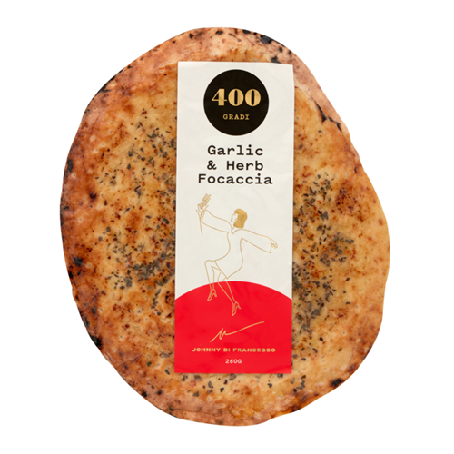 400 Gradi Focaccia Garlic & Herb 260g