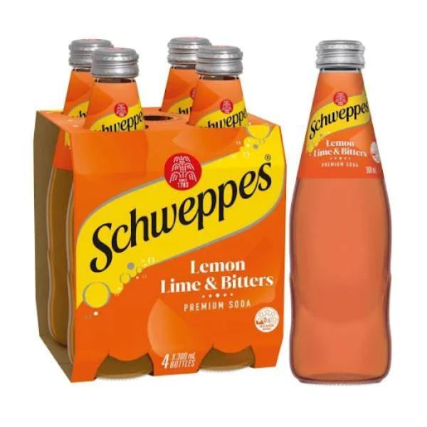 Schweppes Lemon Lime & Bitters 300ml x 4pk