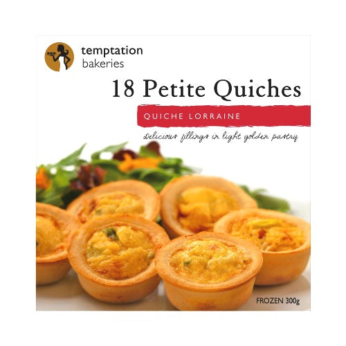 Temptation Petite Quiche Lorraine 18pk