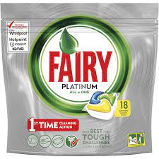 Fairy Pk70 Platinum Dishwasher Capsules Lemon