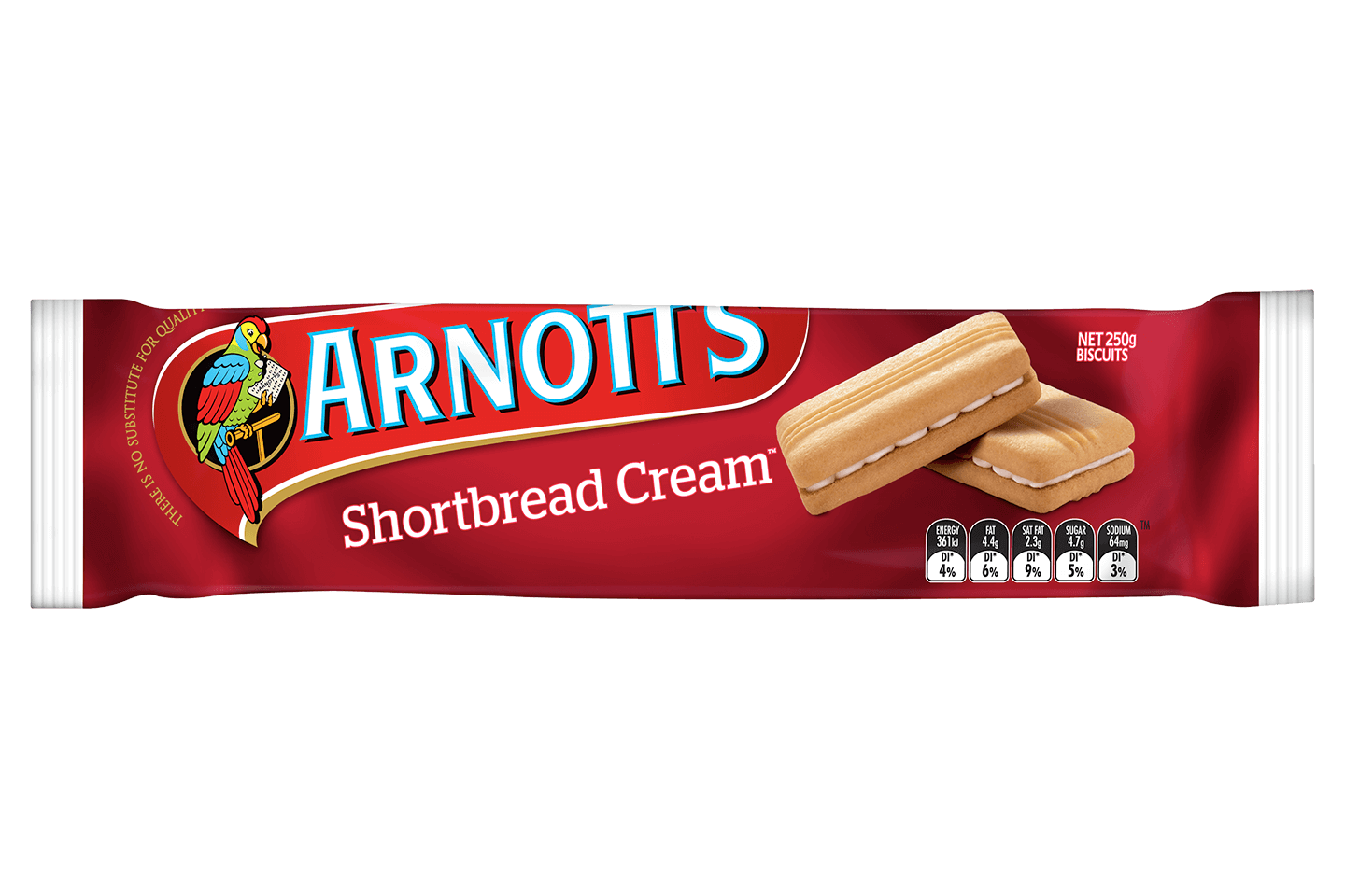 Arnott's Shortbread Cream Biscuits 250g