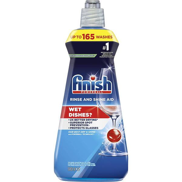 Finish Rinse Aid Shinier And Drier Dishes Lemon 400ml