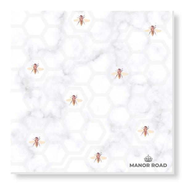 Marbled Bee Dinner Napkins