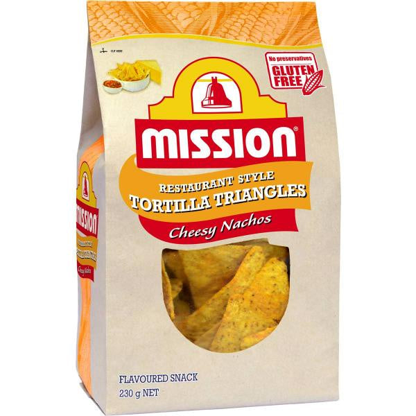 Mission Cheesy Nachos Corn Chips 230g