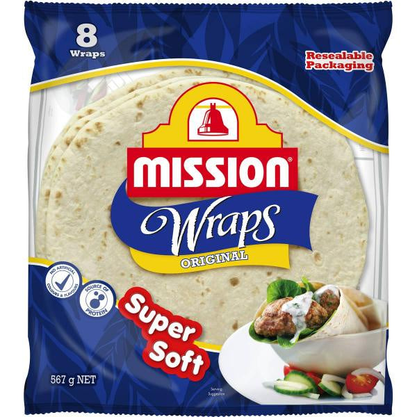 Mission Wraps Original 567g 8pk