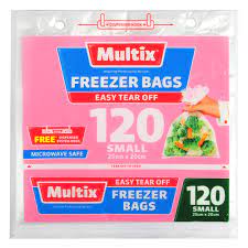 Multix Freezer Bags Tear Off Small 120pk