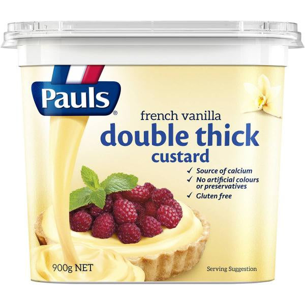 Pauls French Vanilla Double Thick Custard 900g