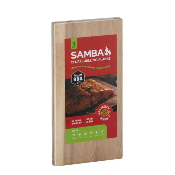 Samba Cedar Grilling Planks 3pk