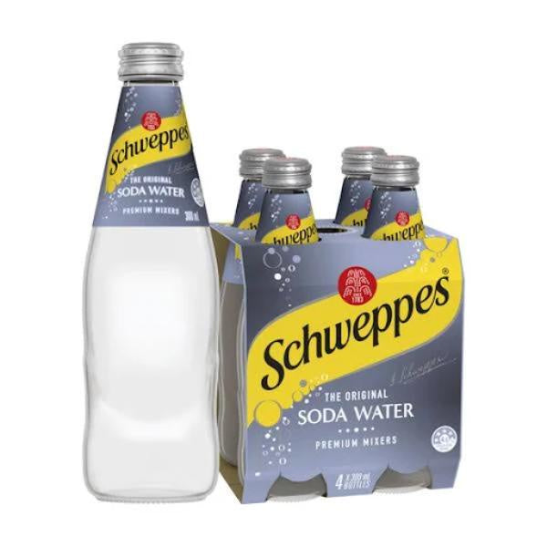 Schweppes Soda Water 300ml x 4pk