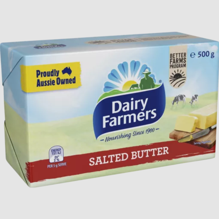 Dairy Farmers Salted Butter 500g