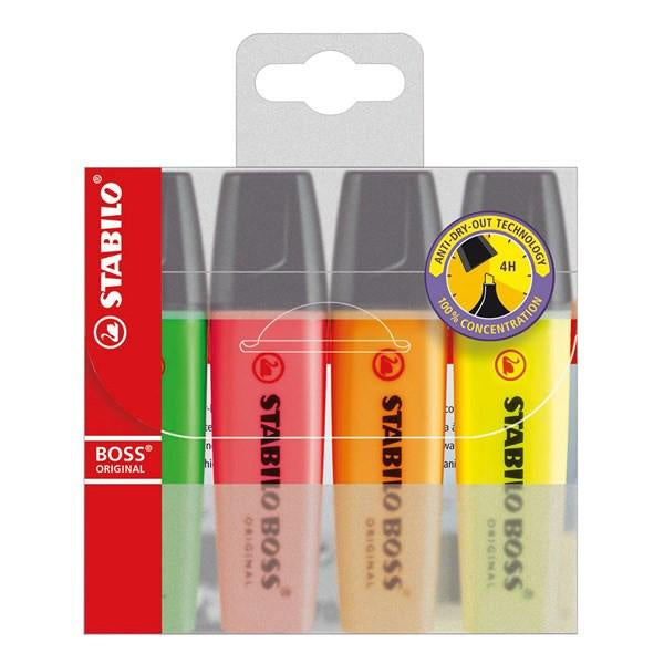 Stabilo Boss Original Highlighters 4pk