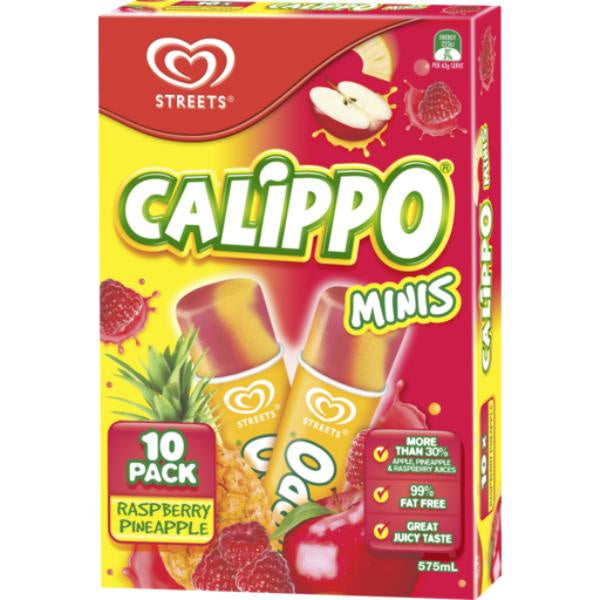 Streets Calippo Minis Raspberry & Pineapple 10pk