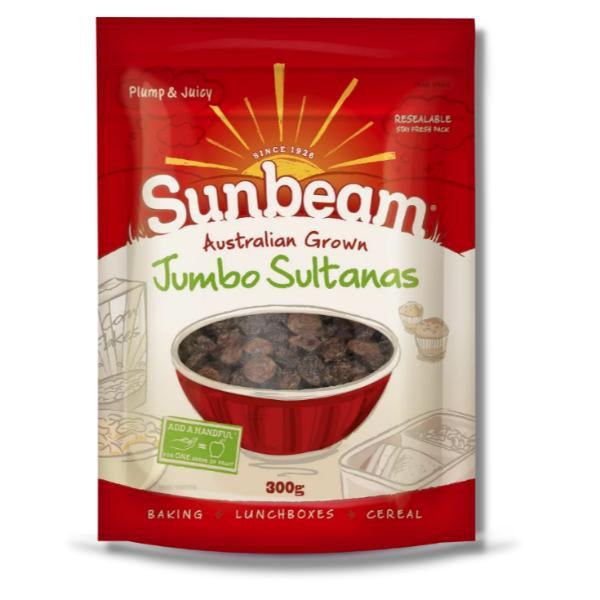 Sunbeam Jumbo Sultanas 300gm