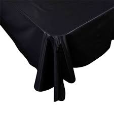 Table Cover Black - Rectangle 130cm x 270cm