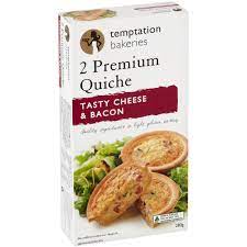 Temptation Premium Quiche Tasty Cheese & Bacon 280g