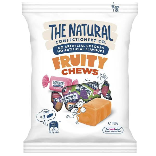 The Naturals Confectionery Co Fruity Chews 180g