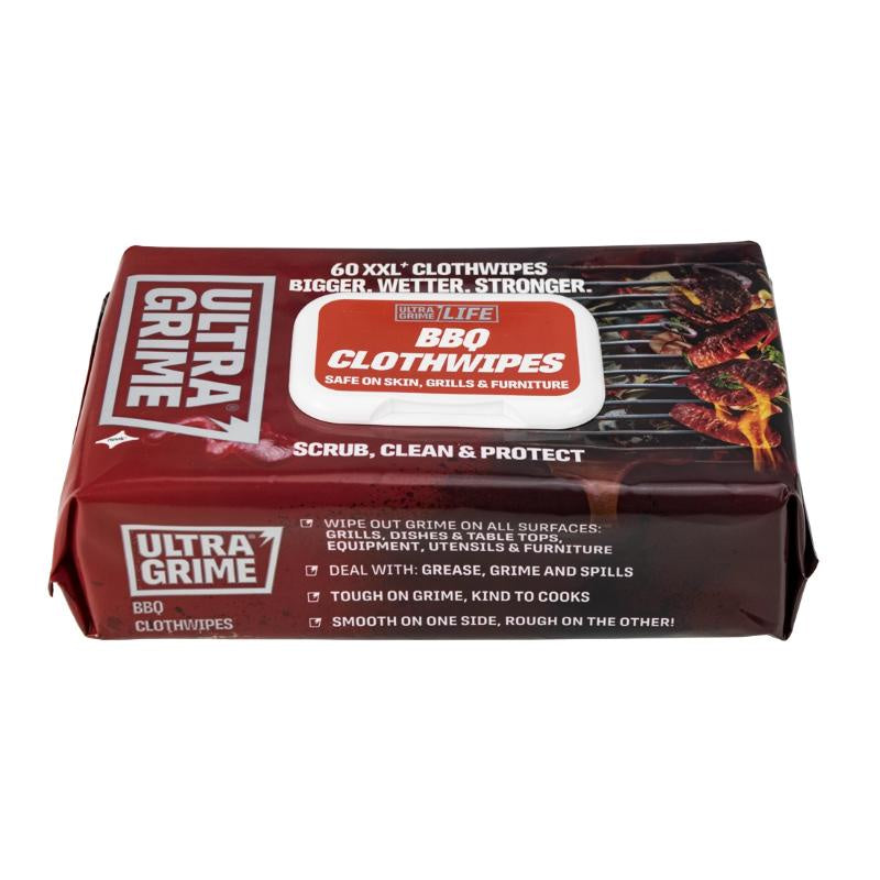 UltraGrime LIFE BBQ XXL+ Clothwipes 60 Pack