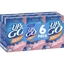 Up & Go Strawberry 250ml x 6pk