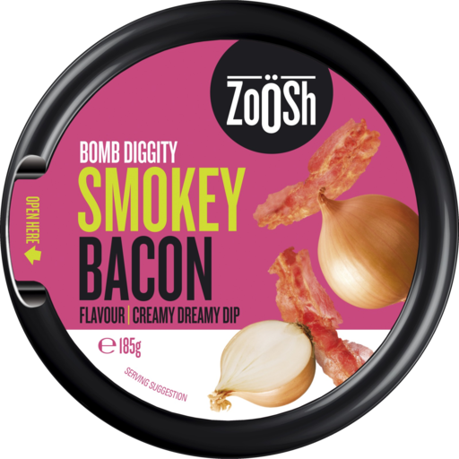 Zoosh Onion & Bacon Dip 185g