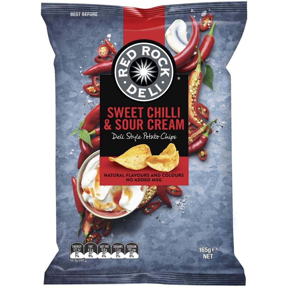 Red Rock Deli Sweet Chilli & Sour Cream 165g