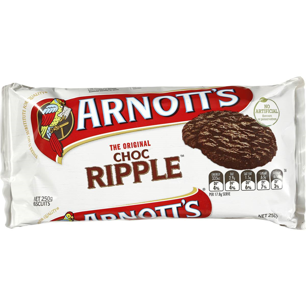 Arnott's Choc Ripple Biscuits 250g