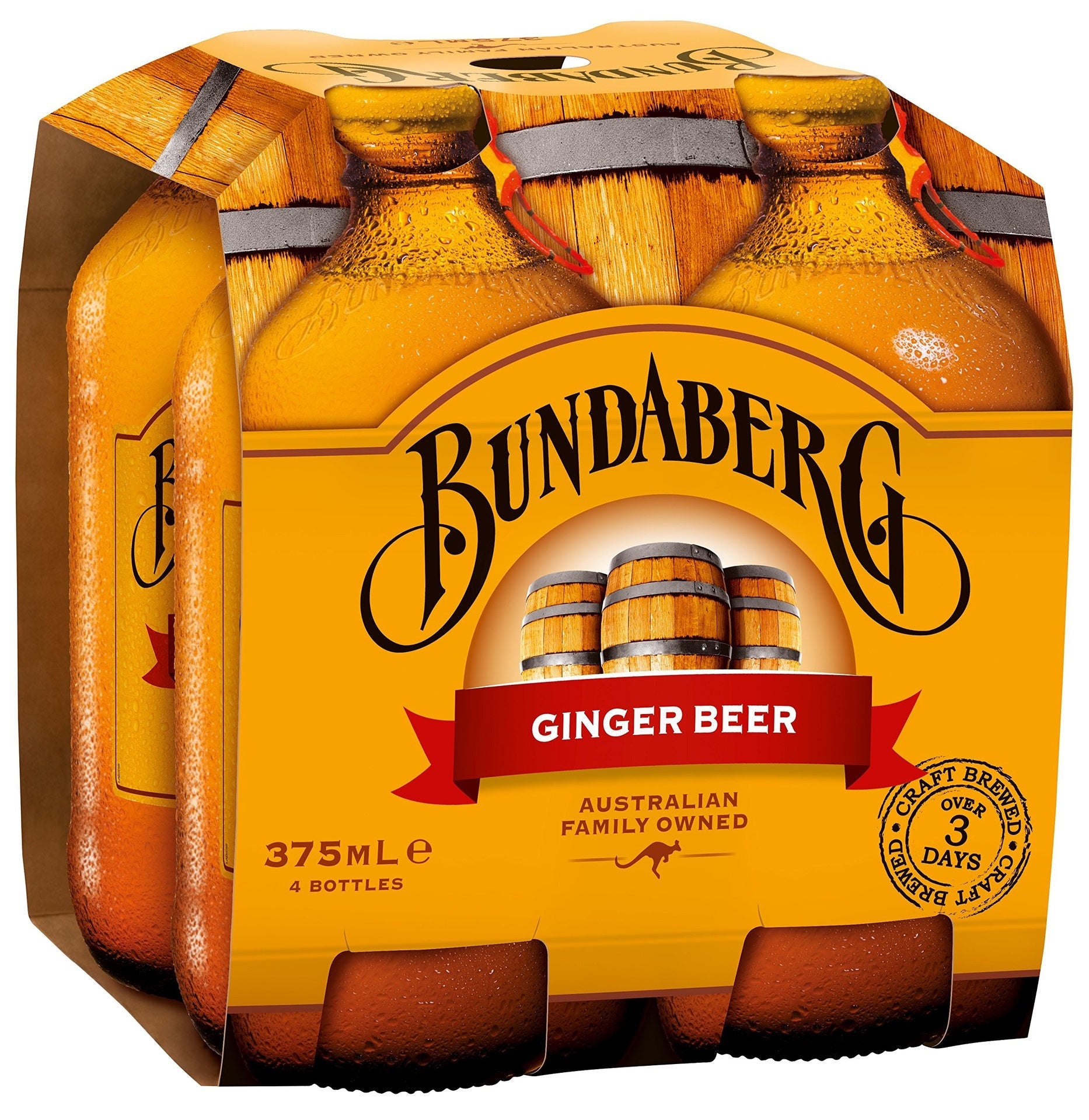 Bundaberg Ginger Beer 375ml x 4pk