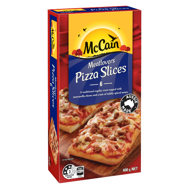 Mccain Pizza Slice Meatlovers 600g