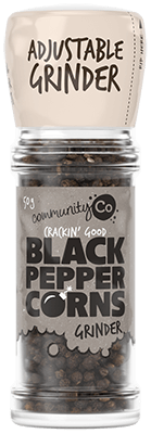 Community Co Black Peppercorns Grinder 50g