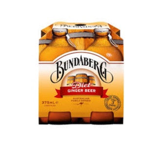 Bundaberg Diet Ginger Beer 375ml x 4pk