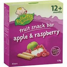 Rafferty's Garden  Apple & Raspberry Snack Bars 12mths+ 6pk 128g