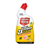 White King Toilet Gel Power Clean Double Strength Lemon 700ml