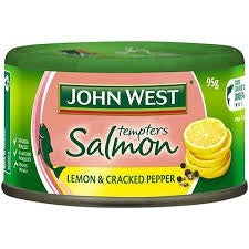 John West Salmon Tempters Lemon & Cracked Pepper 95g