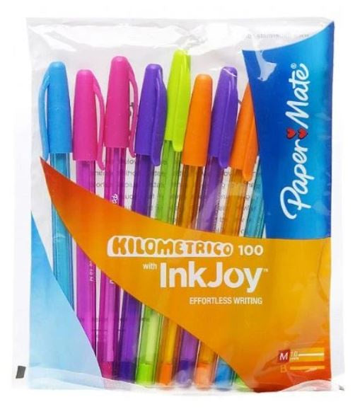 Papermate Inkjoy 100ST Ballpoint Pen Assorted 10pk