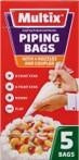 Multix Piping Bags 5/pack