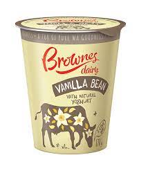 Brownes Yoghurt Natural Vanilla Bean 1kg