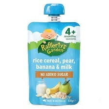 Rafferty's Garden Breakfast Rice Cereal Pear, Banana & Milk 4 mths