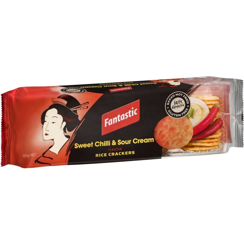 EGV Fantastic Rice Cracker Sweet Chilli And Sour Cream 100g