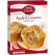 Betty Crocker Apple & Cinnamon 97% Fat Free Muffin Mix 500g