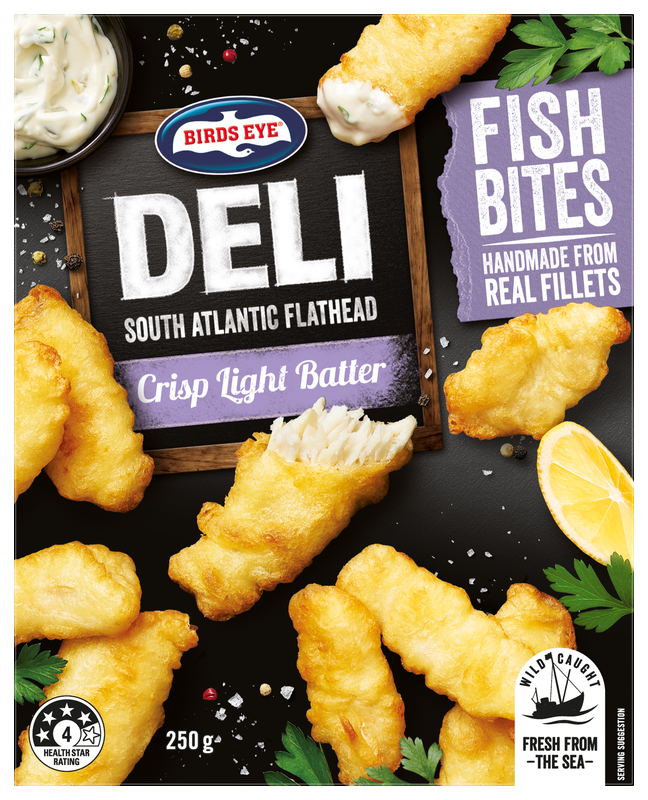 Birds Eye Deli Flathead Fish Bites 250g