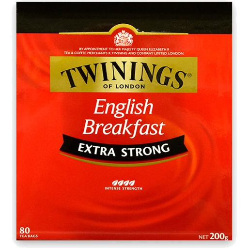 Twinings English Breakfast Tea Bags Extra Strong 80pk